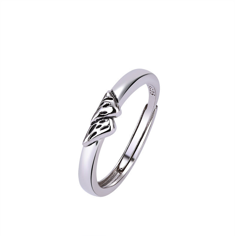 Women's & Men's Couples Openings Couple Simple Personality Niche Rings