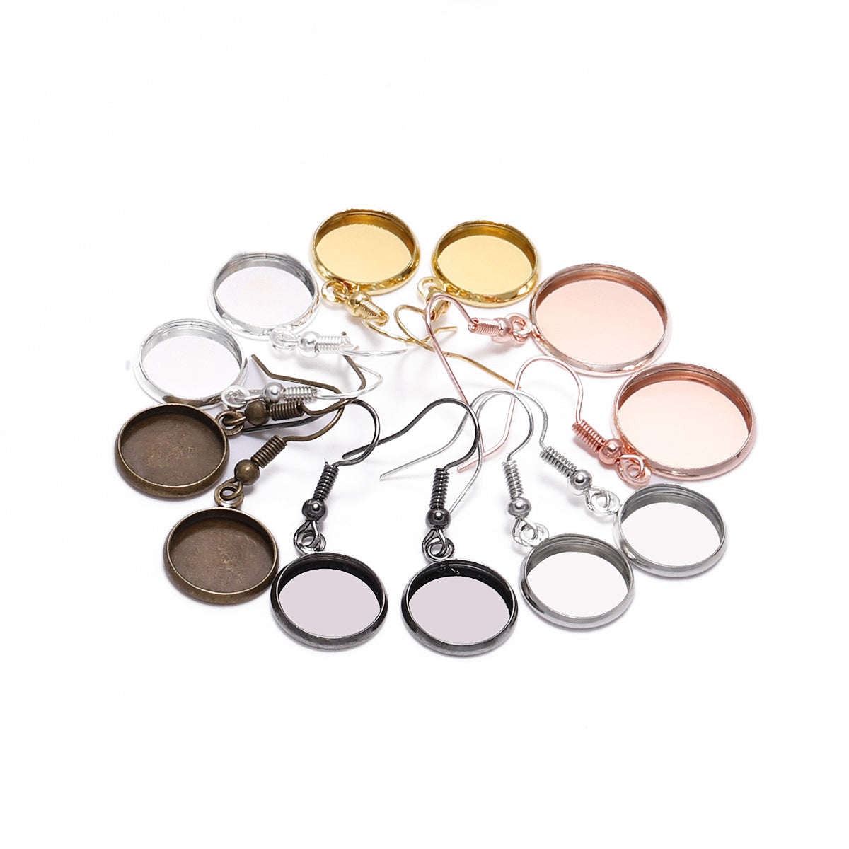Classy Eardrop Frame Hook Metal Plated Jewelry Accessories