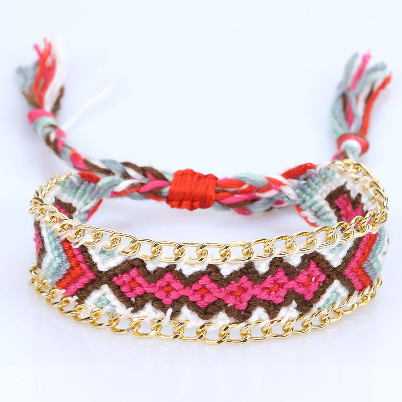 Fashion Strap Nepal Ethnic Style Hand Weaving Exquisite Comfortable Watch Bracelets