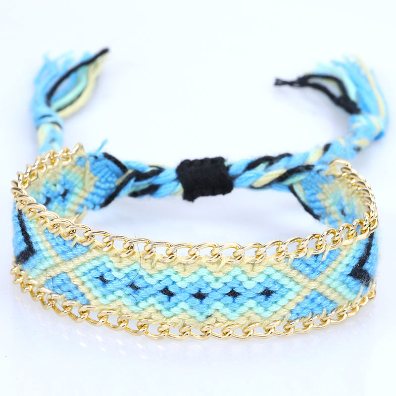 Fashion Strap Nepal Ethnic Style Hand Weaving Exquisite Comfortable Watch Bracelets