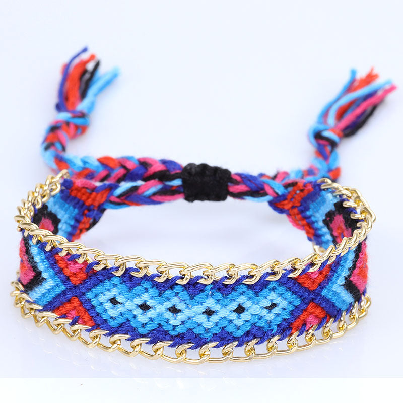 Fashion Strap Nepal Ethnic Style Hand Weaving Exquisite Comfortable Watch Bracelets