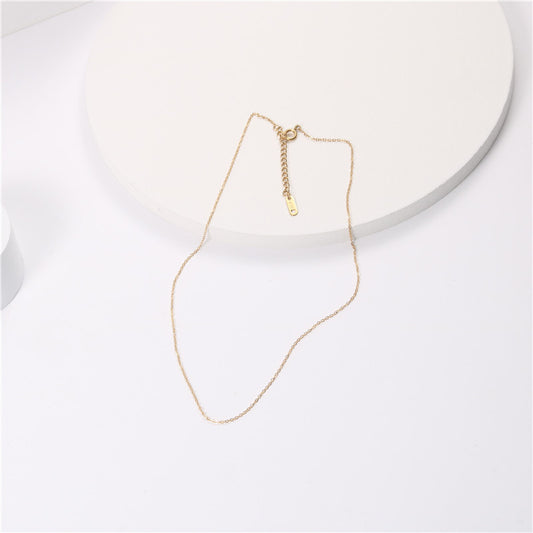 Comfortable Graceful Trendy Thin Bare Chain Necklaces