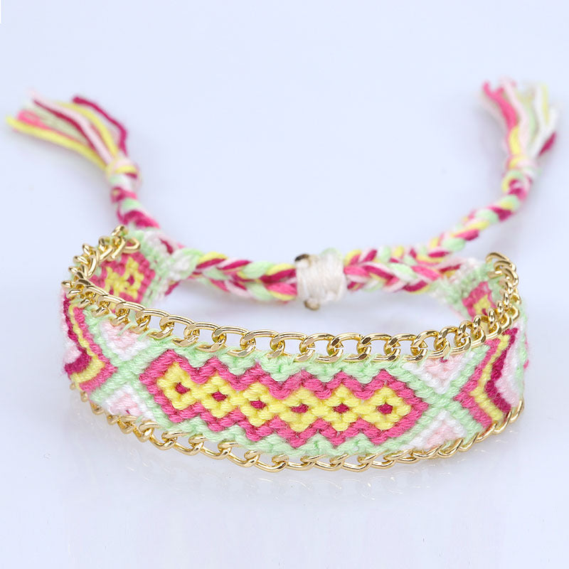 Fashion Strap Nepal Ethnic Style Hand Weaving Exquisite Comfortable Watch Bracelets