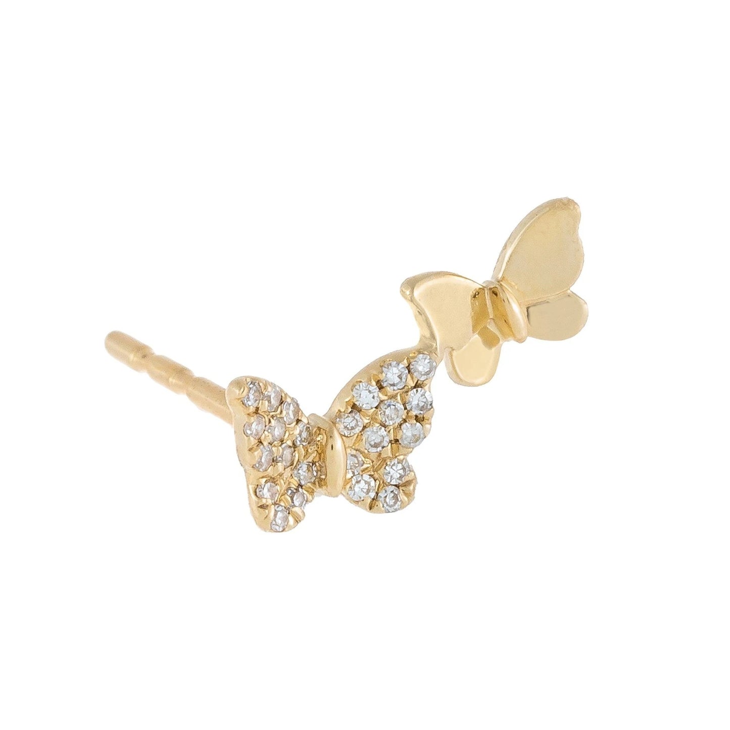 Women's Hot Small Butterfly Fashion Sier Fine Earrings