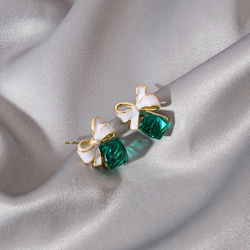 Versatile Graceful Innovative Bowknot Cube Crystal Rings