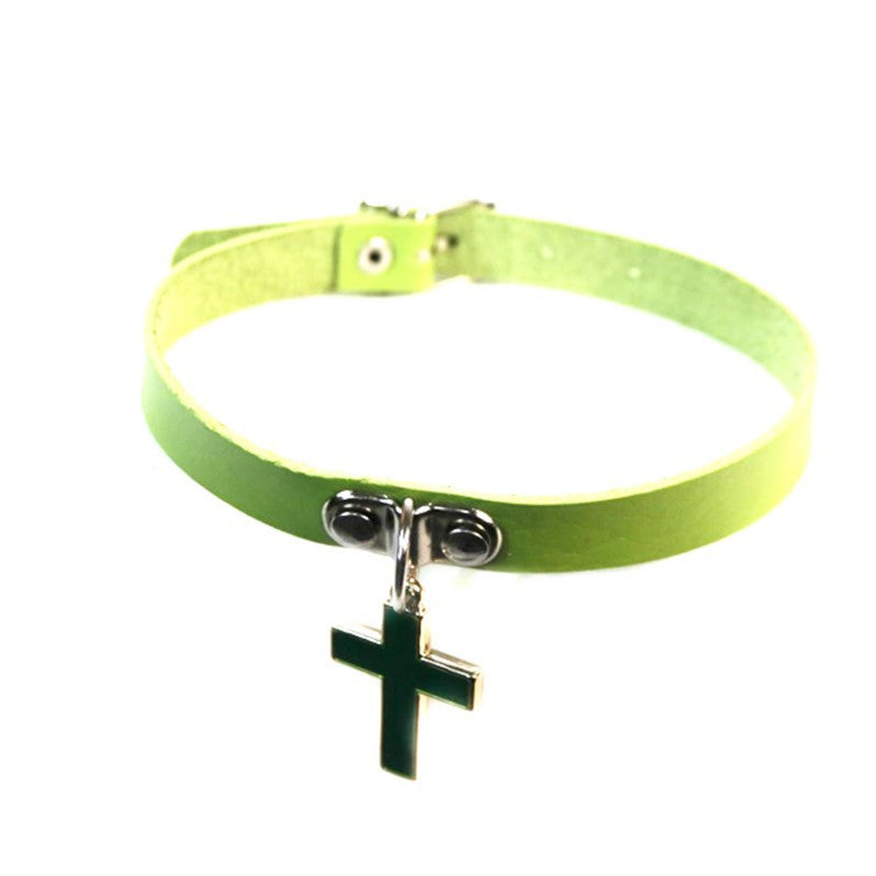 Soft Punk Three-dimensional Cross Couple Fashion Collar