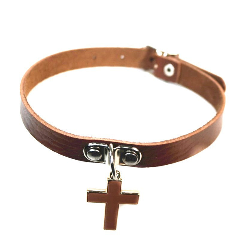 Soft Punk Three-dimensional Cross Couple Fashion Collar