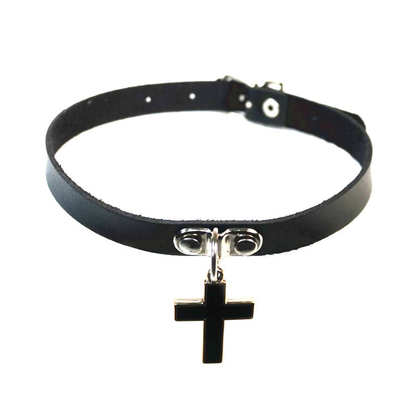 Soft Punk Three-dimensional Cross Couple Fashion Collar