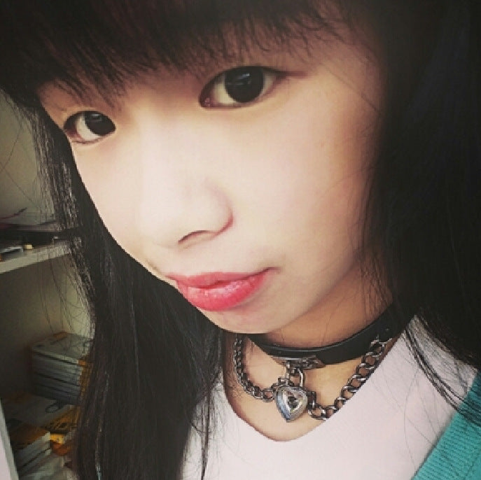 Love My Male Girlfriend Fang Punk Heart-shaped Lock Bracelet