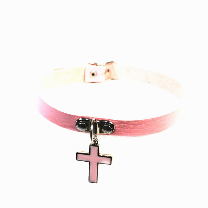 Soft Punk Three-dimensional Cross Couple Fashion Collar