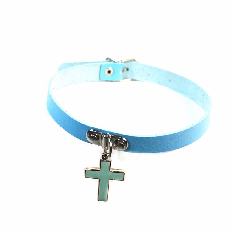 Soft Punk Three-dimensional Cross Couple Fashion Collar