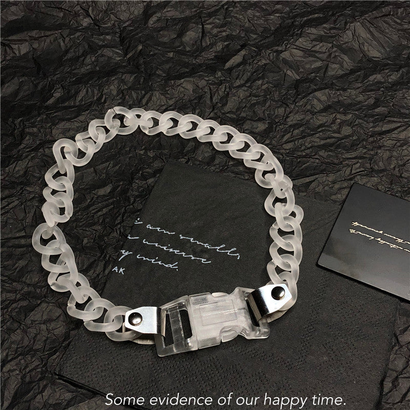 Beautiful Innovative Buckle Acrylic Trendy Street Bracelets