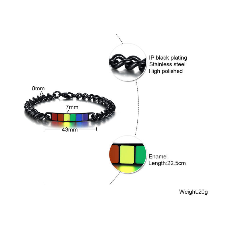 Titanium Steel Curved Couple Stainless Bangle Bracelets