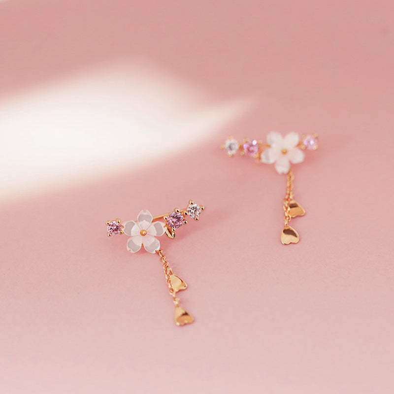 Female Fresh Ethereal Design Exquisite Long Earrings