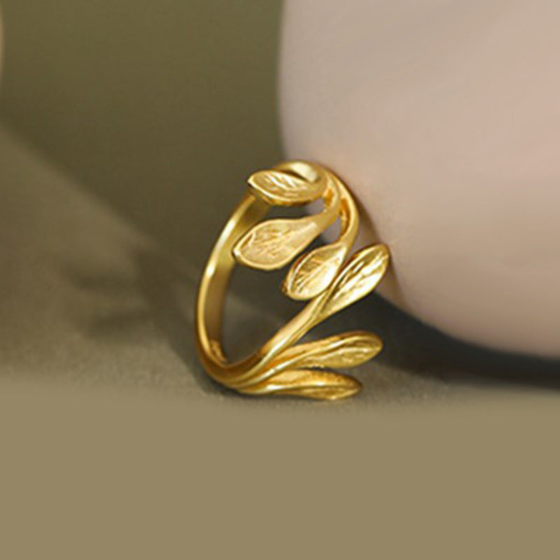 Women's Opening Fresh Temperament Branch Buds Index Ring