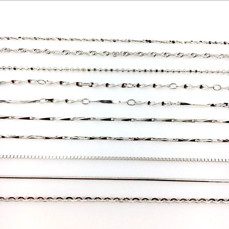 Women's Melon Seed Box Snake Bone Twisted Necklace