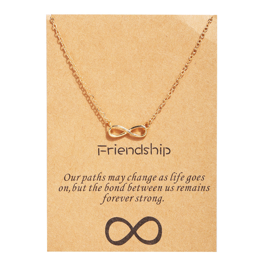 Creative Paper Card Simple Circle Clavicle Necklaces