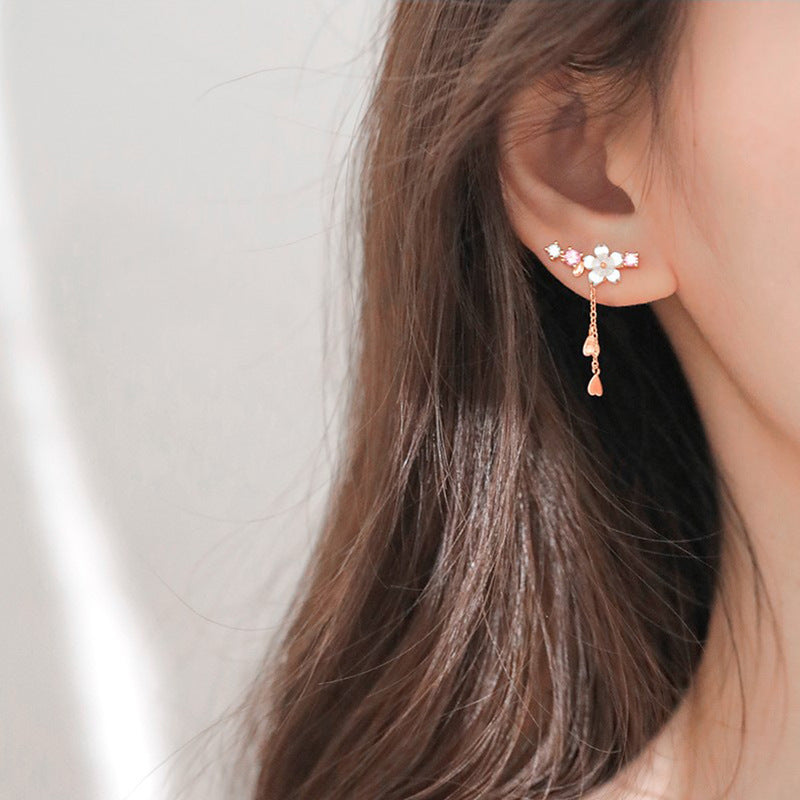 Female Fresh Ethereal Design Exquisite Long Earrings