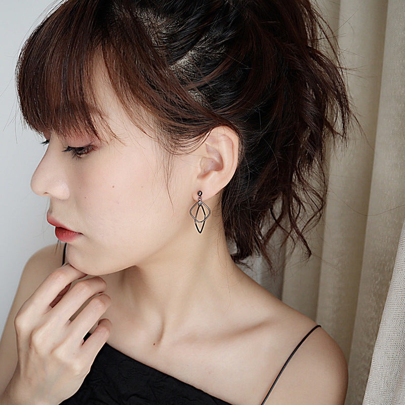 Square Elegant Personalized Cold Style Geometric Earrings