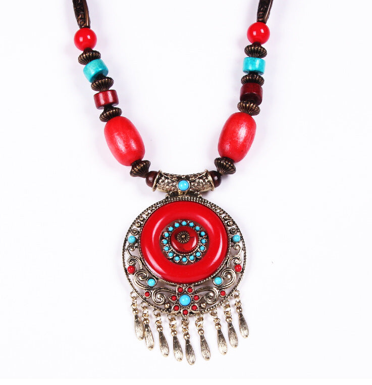 Ocean Exaggerated Sweater Chain Bohemian Style Gem Temperament Necklaces