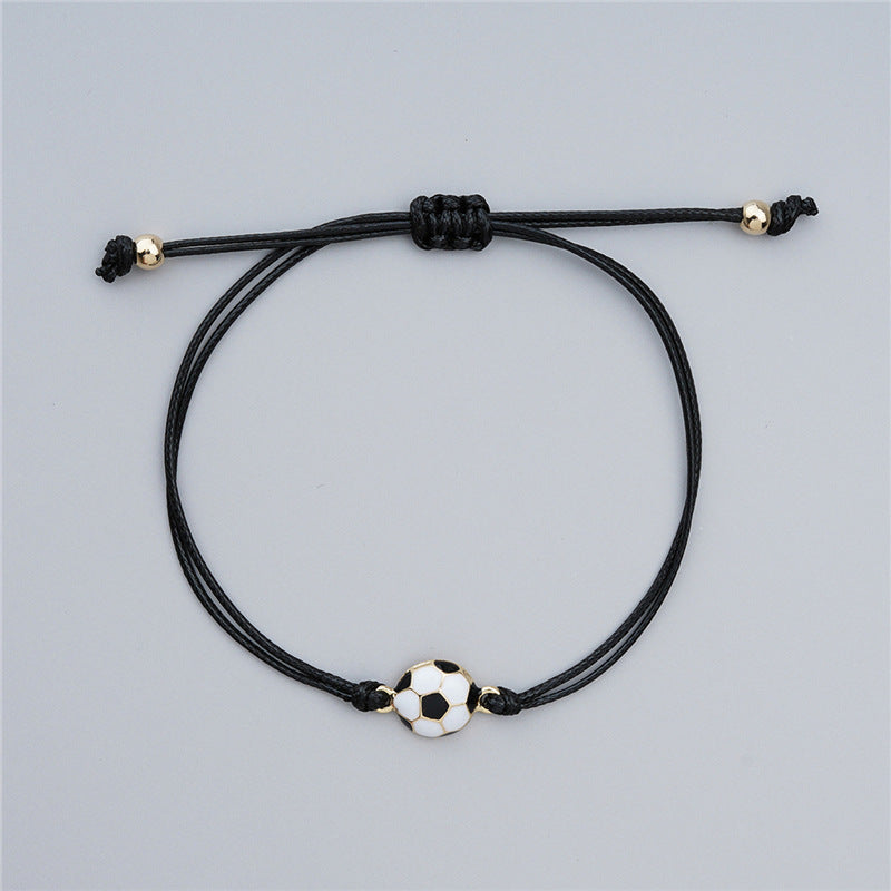 Card Personality Kinetic System Alloy Football Bracelet