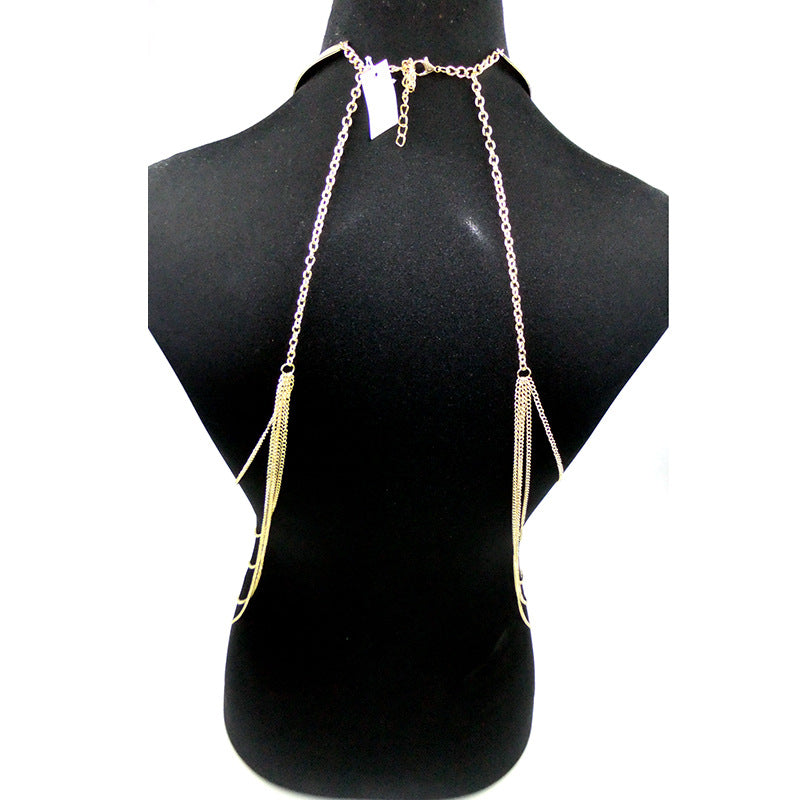 Gold Big Hoop Exaggerated Personalized Body Collar