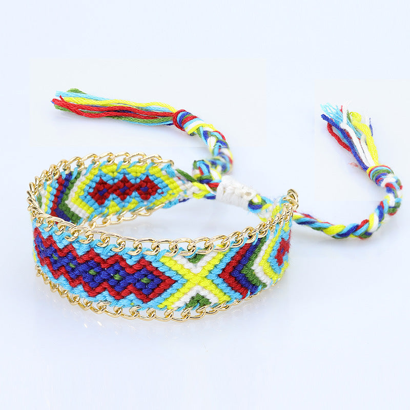 Fashion Strap Nepal Ethnic Style Hand Weaving Exquisite Comfortable Watch Bracelets