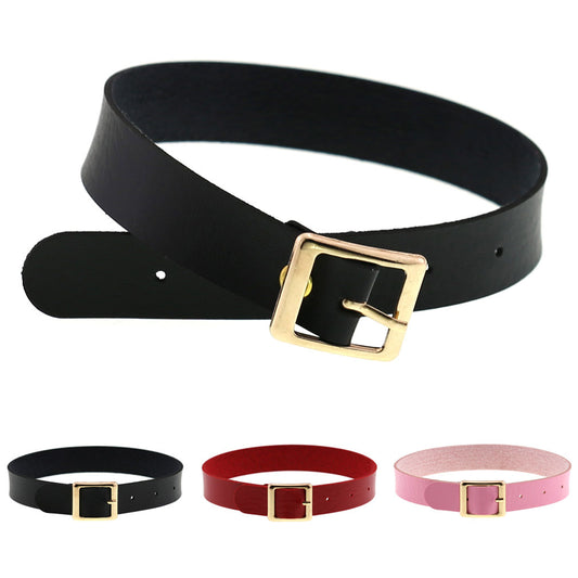 Rock Leather Female Neck Band Personality Collar