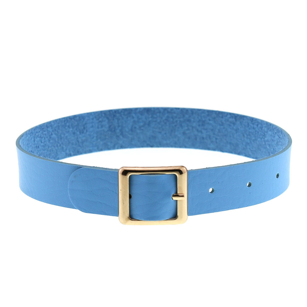 Rock Leather Female Neck Band Personality Collar