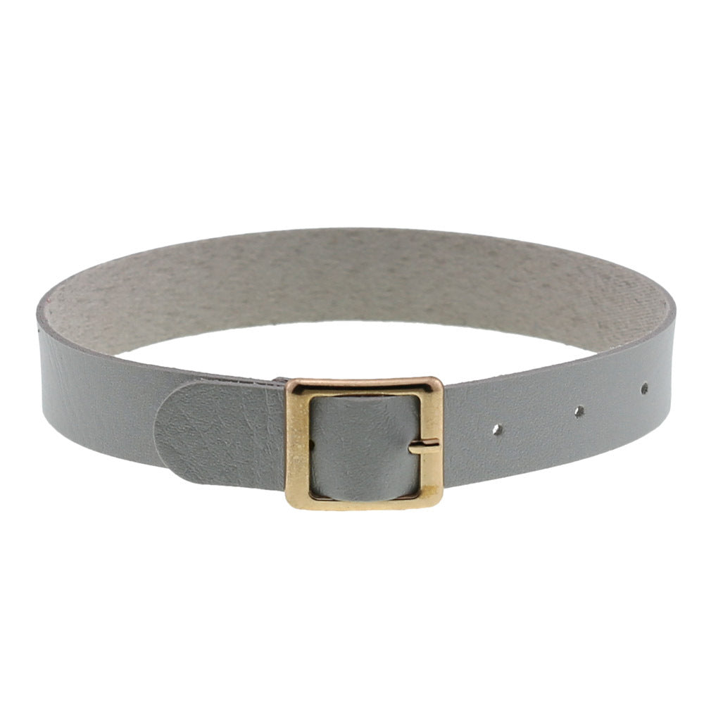 Rock Leather Female Neck Band Personality Collar