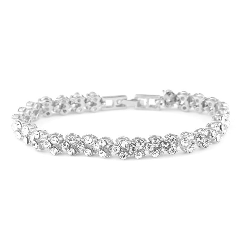 Exquisite Luxury Roman Crystal Simple Rhinestone Bracelets