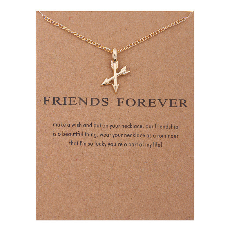 Animal Butterfly Unicorn Alloy Card Clavicle Necklace