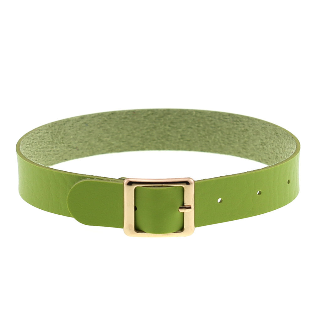 Rock Leather Female Neck Band Personality Collar