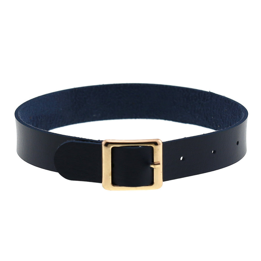Rock Leather Female Neck Band Personality Collar