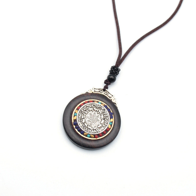 Tibetan Vintage Blackwood Father's Day Sweater Necklaces