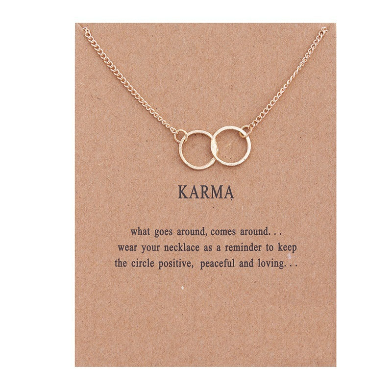 Animal Butterfly Unicorn Alloy Card Clavicle Necklace