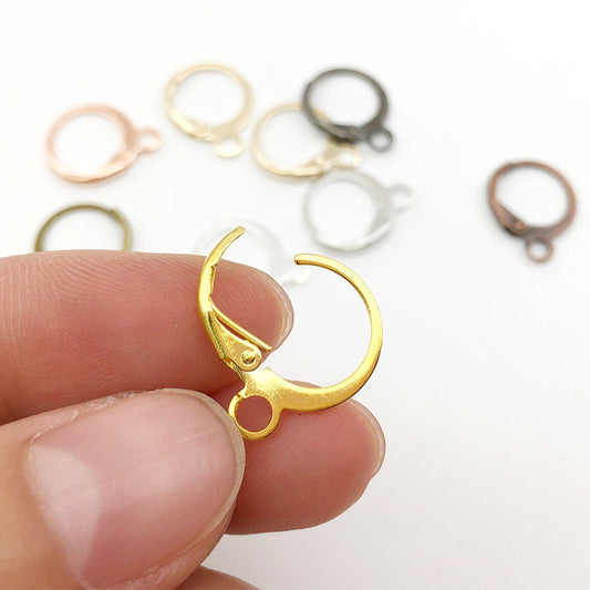 Glamorous Round French Copper With Elastic Ear Hook