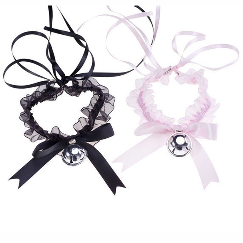 Lingerie Lolita Lace Bell Cat Maid Supplies Seductive Collar