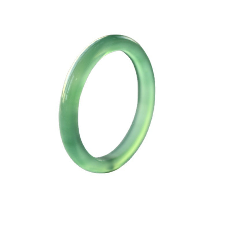 Veet Fine Chalcedony Transparent Little Finger Rings