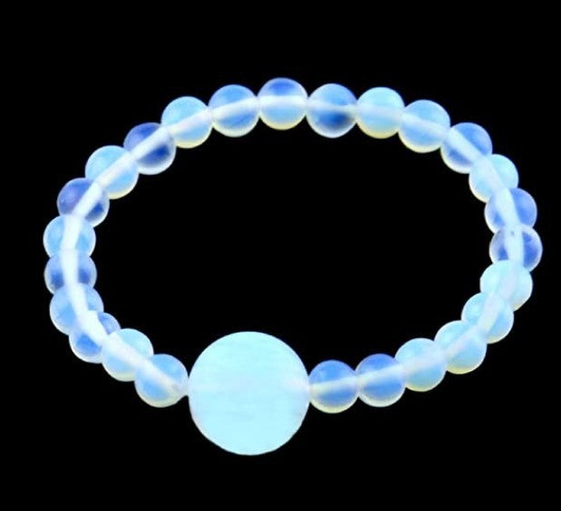 Volcanic Rock White Turquoise Natural Stone Bracelets