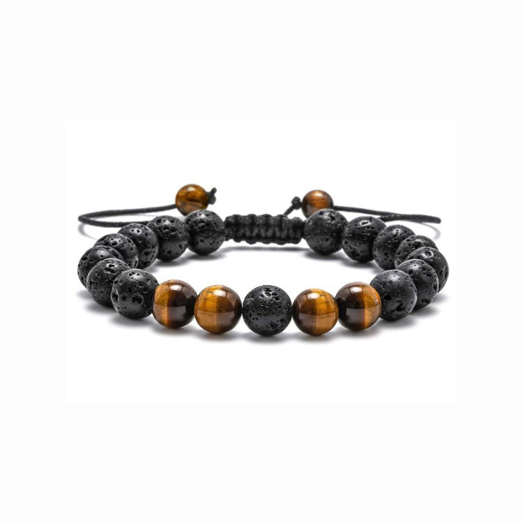 Volcanic Rock White Turquoise Natural Stone Bracelets
