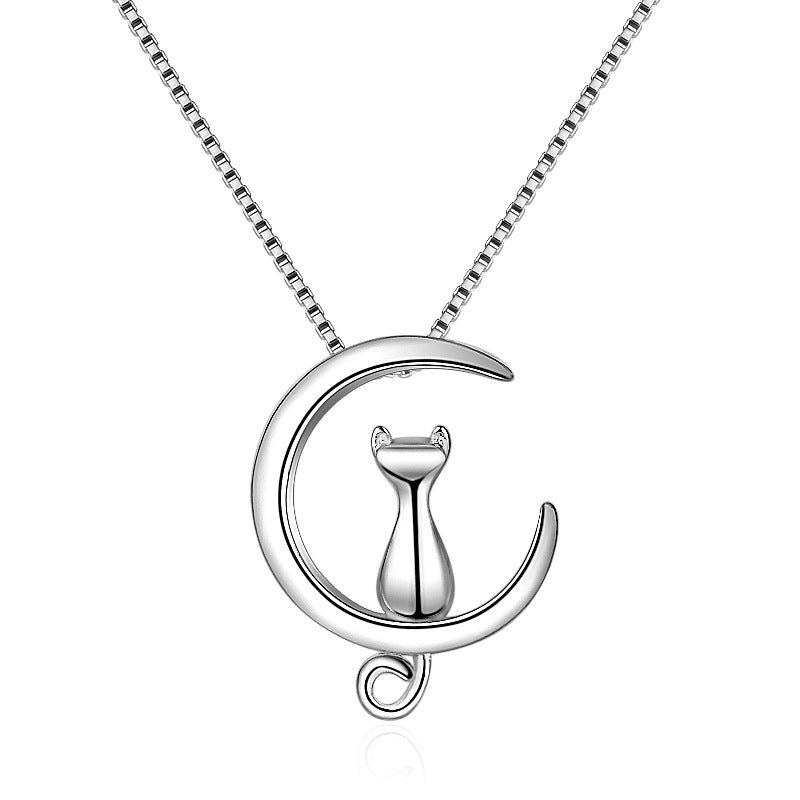 Pet Moon Kitty Female Clavicle Chain Mori Style Necklaces