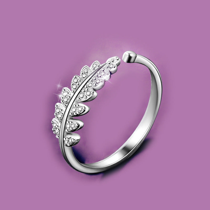 Women's Opening Fresh Temperament Branch Buds Index Ring