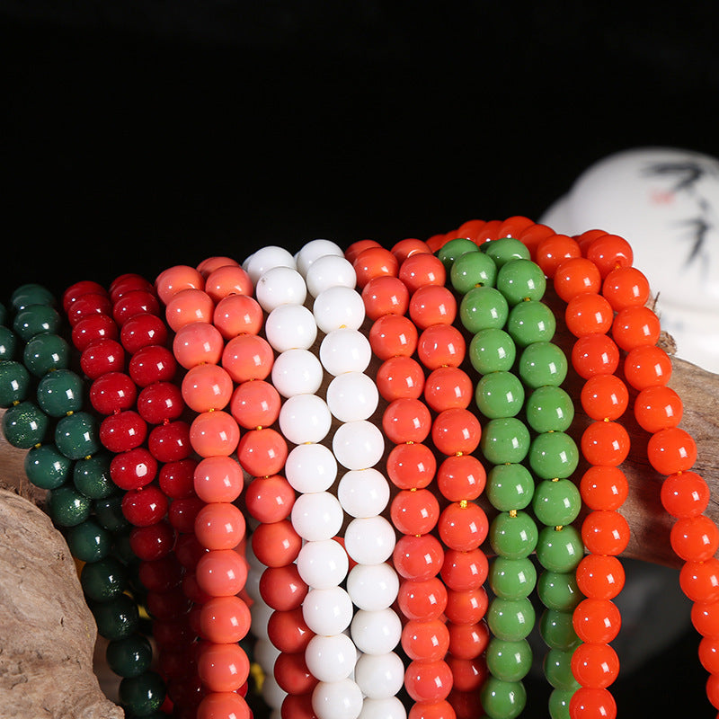 Imitation Small Rosewood Buddha Beads Retro Ethnic Bracelets