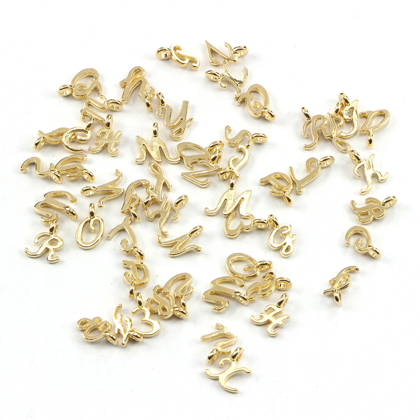 Creative Cool Innovative Gold Letter Matching Jewelry Accessories