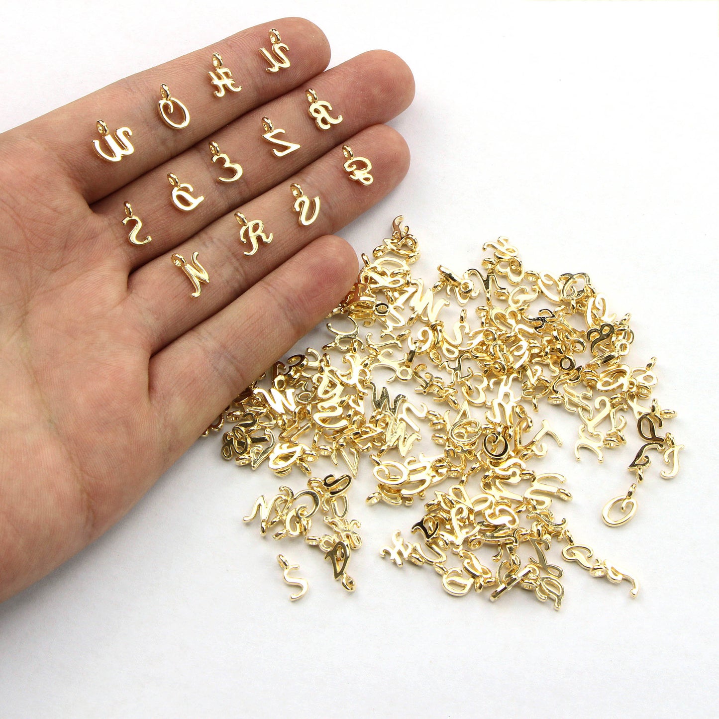 Creative Cool Innovative Gold Letter Matching Jewelry Accessories