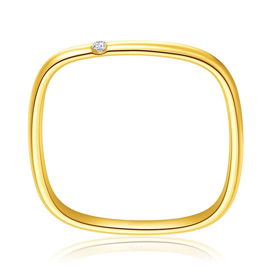 Stainless Steel Ornament Gold Titanium Couple Rings