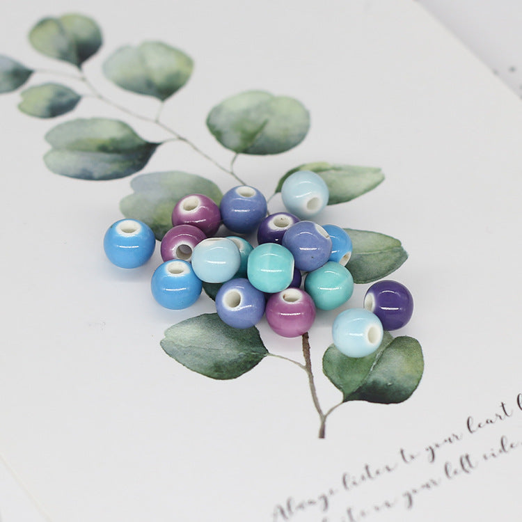 Candy Ceramic Scattered Beads Glaze Personalized Jewelry Accessories