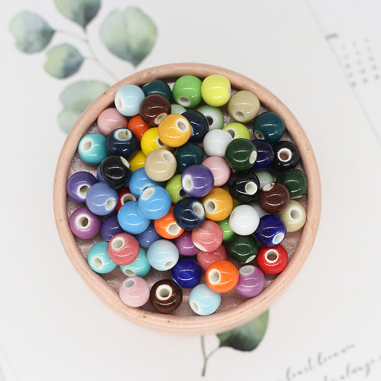 Candy Ceramic Scattered Beads Glaze Personalized Jewelry Accessories