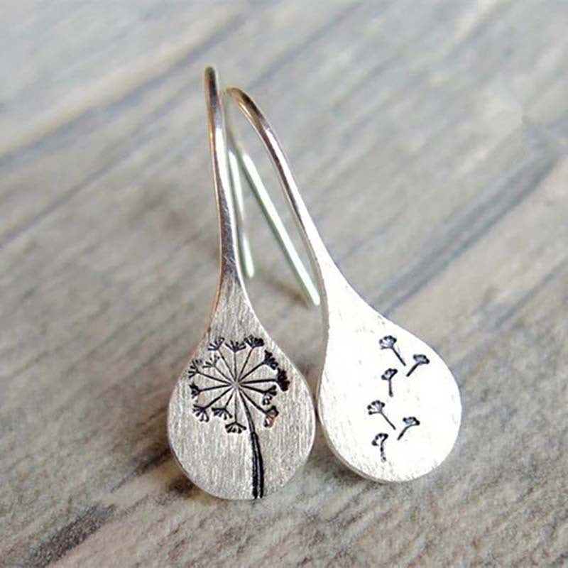 Women's Vintage Flower Alloy Dandelion For Earrings